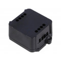 12.0000006; Enclosure: junction box; X: 44.5mm; Y: 57mm; Z: 25mm; black; ITALTRONIC 12.0000006; Enclosure: junction box; X: 44.5mm; Y: 57mm; Z: 25mm; black; ITALTRONIC