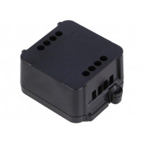12.0000006; Enclosure: junction box; X: 44.5mm; Y: 57mm; Z: 25mm; black; ITALTRONIC