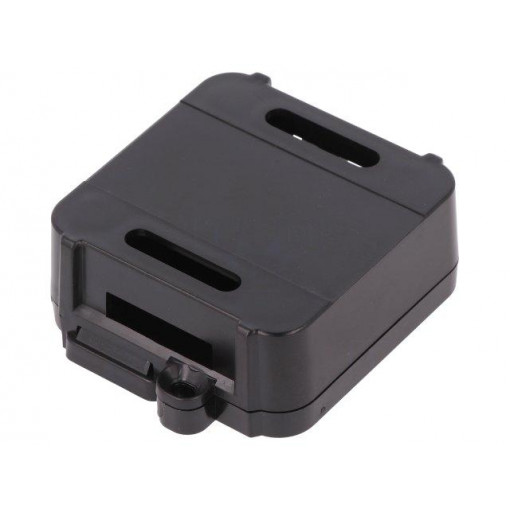 12.0000007; Enclosure: junction box; X: 44.5mm; Y: 57mm; Z: 19mm; black; ITALTRONIC