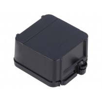 12.0000008; Enclosure: junction box; X: 44.5mm; Y: 57mm; Z: 25mm; black; ITALTRONIC