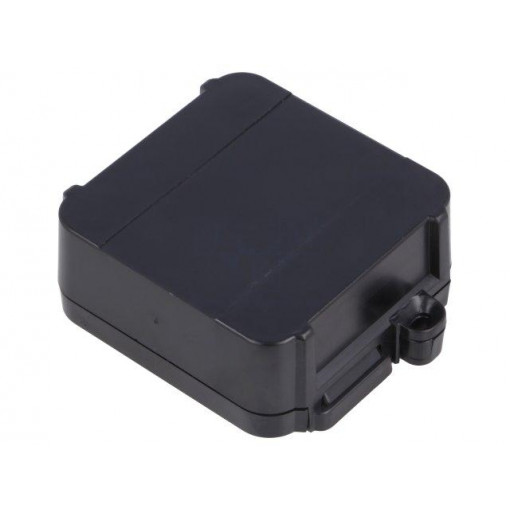 12.0000009; Enclosure: junction box; X: 44.5mm; Y: 57mm; Z: 19mm; black; ITALTRONIC