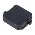 12.0000010; Enclosure: junction box; X: 44.5mm; Y: 57mm; Z: 12mm; black; ITALTRONIC 12.0000010; Enclosure: junction box; X: 44.5mm; Y: 57mm; Z: 12mm; black; ITALTRONIC