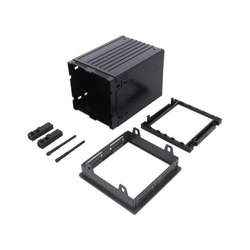 16.211L124; Enclosure: panel; X: 96mm; Y: 96mm; Z: 124mm; ABS + PC,PPO; black; ITALTRONIC 16.211L124; Enclosure: panel; X: 96mm; Y: 96mm; Z: 124mm; ABS + PC,PPO; black; ITALTRONIC