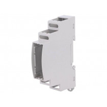 25.0101000.BL; Enclosure: for DIN rail mounting; Y: 90mm; X: 18mm; Z: 53mm; ABS; ITALTRONIC