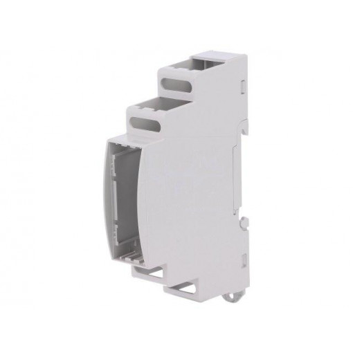 25.0101000.BL; Enclosure: for DIN rail mounting; Y: 90mm; X: 18mm; Z: 53mm; ABS; ITALTRONIC