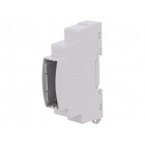 25.0104000.BL; Enclosure: for DIN rail mounting; Y: 90mm; X: 18mm; Z: 53mm; ABS; ITALTRONIC