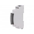 25.0104RJ0.BL; Enclosure: for DIN rail mounting; Y: 90mm; X: 18mm; Z: 53mm; ABS; ITALTRONIC 25.0104RJ0.BL; Enclosure: for DIN rail mounting; Y: 90mm; X: 18mm; Z: 53mm; ABS; ITALTRONIC