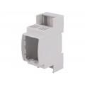 25.0202000.BL; Enclosure: for DIN rail mounting; Y: 90mm; X: 36mm; Z: 53mm; ABS; ITALTRONIC