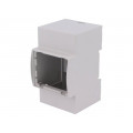 25.0310000.BL; Enclosure: for DIN rail mounting; Y: 90mm; X: 53.5mm; Z: 53mm; ABS; ITALTRONIC 25.0310000.BL; Enclosure: for DIN rail mounting; Y: 90mm; X: 53.5mm; Z: 53mm; ABS; ITALTRONIC