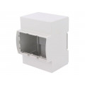 25.0410000.BL; Enclosure: for DIN rail mounting; Y: 90mm; X: 71mm; Z: 53mm; ABS; ITALTRONIC 25.0410000.BL; Enclosure: for DIN rail mounting; Y: 90mm; X: 71mm; Z: 53mm; ABS; ITALTRONIC