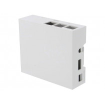 33.0614000.RMB; Enclosure: for computer; Raspberry Pi B+; ABS; grey; ITALTRONIC