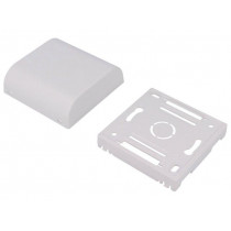 61.6021003; Enclosure: wall mounting; X: 80mm; Y: 80mm; Z: 35mm; ABS; white; ITALTRONIC 61.6021003; Enclosure: wall mounting; X: 80mm; Y: 80mm; Z: 35mm; ABS; white; ITALTRONIC