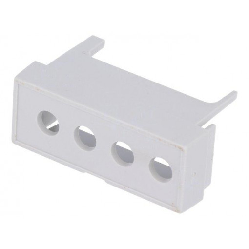 P05020204T.BL; Terminals cover; grey; 7.65mm; Holes no: 4; ITALTRONIC