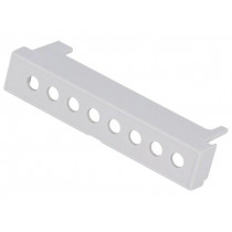 P05040204T.BL; Terminals cover; grey; 7.65mm; Holes no: 8; ITALTRONIC