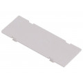 P15010201F.BL; Front panel; without frame,with holder; 1M Modulbox XTS; grey; ITALTRONIC