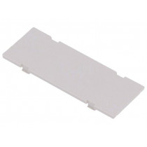 P15010201F.BL; Front panel; without frame,with holder; 1M Modulbox XTS; grey; ITALTRONIC