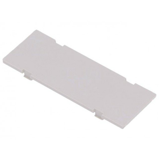 P15010201F.BL; Front panel; without frame,with holder; 1M Modulbox XTS; grey; ITALTRONIC