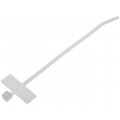 111-81821; Cable tie; with label; L: 100mm; W: 2.3mm; polyamide; 80N; natural; HELLERMANNTYTON
