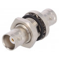 J01004A1233; Coupler; BNC socket,both sides; straight; 50Ω; teflon; TELEGÄRTNER
