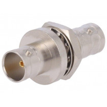 J01005A0007; Coupler; BNC socket,both sides; straight; 75Ω; teflon; TELEGÄRTNER