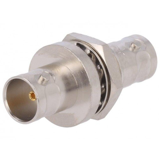 J01005A0007; Coupler; BNC socket,both sides; straight; 75Ω; teflon; TELEGÄRTNER