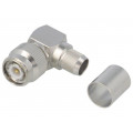 J01010A0065; Plug; TNC; male; angled 90°; 50Ω; H1000,RG213; soldering,crimped; TELEGÄRTNER