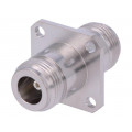J01024A0005; Coupler; N socket,both sides; straight; teflon; gold-plated; TELEGÄRTNER