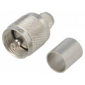 J01040A0006; Plug; UHF (PL-259); male; straight; RG213; crimped; for cable; 50Ω; TELEGÄRTNER J01040A0006; Plug; UHF (PL-259); male; straight; RG213; crimped; for cable; 50Ω; TELEGÄRTNER