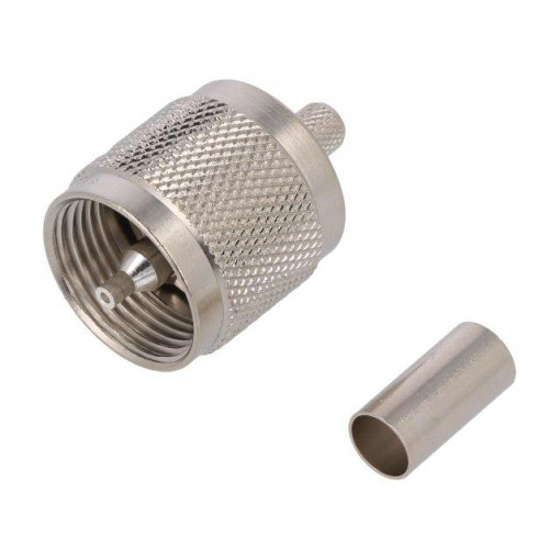 J01040A0009; Plug; UHF (PL-259); male; straight; RG223,RG400; crimped; 50Ω; TELEGÄRTNER J01040A0009; Plug; UHF (PL-259); male; straight; RG223,RG400; crimped; 50Ω; TELEGÄRTNER