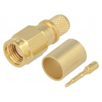 J01150A0611; Plug; SMA; male; straight; 50Ω; B7808A,CNT-240,H155,LMR240; teflon; TELEGÄRTNER