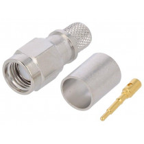 J01150A0618; Plug; SMA; male; straight; 50Ω; B7808A,CNT-240,H155,LMR240; teflon; TELEGÄRTNER