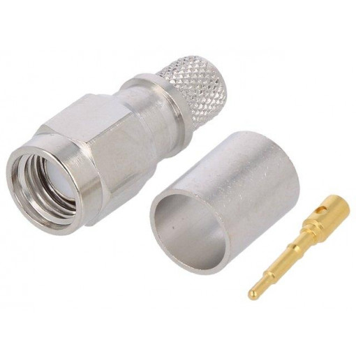 J01150A0618; Plug; SMA; male; straight; 50Ω; B7808A,CNT-240,H155,LMR240; teflon; TELEGÄRTNER