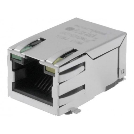 J3011G21DNL; Socket; RJ45; PIN: 8; shielded,with LED; gold-plated; Layout: 8p8c; PULSE