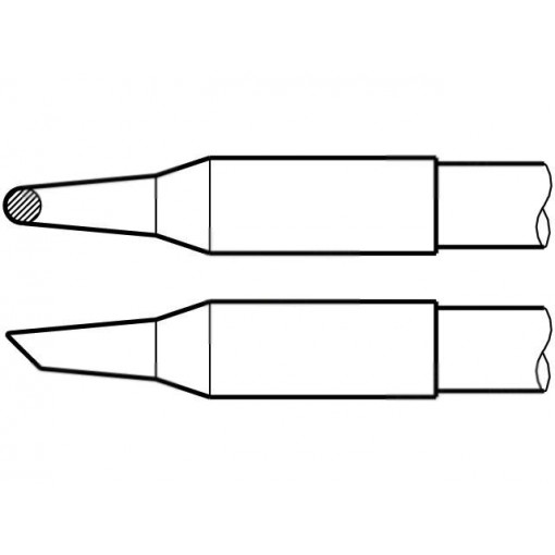 C245-102; Tip; conical sloped; 2mm; longlife; JBC TOOLS