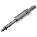 ; Plug; Jack 6,3mm; male; mono; with strain relief; straight; 