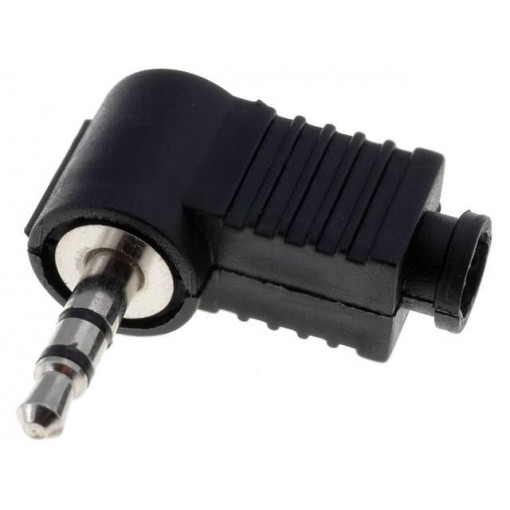 ; Plug; Jack 3,5mm; male; stereo; angled 90°; for cable; soldering; 