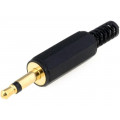 ; Plug; Jack 3,5mm; male; mono; with strain relief; straight; 