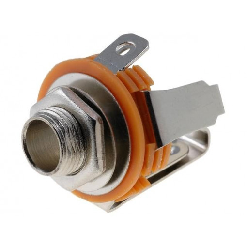 JC-209; Socket; Jack 6,3mm; female; stereo; open,with on/off switch; 9mm; NINIGI