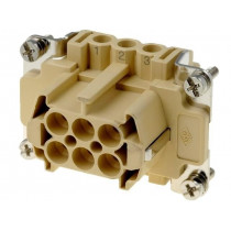 JNEF 06; Connector: rectangular; female; JEI; PIN: 6; 6+PE; size 44.27; 16A; ILME