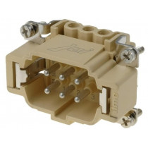 JNEM 06; Connector: rectangular; male; JEI; PIN: 6; 6+PE; size 44.27; 16A; ILME