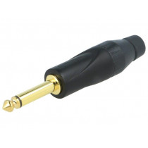 JM2PB-AU; Plug; Jack 6,35mm; male; mono; straight; for cable; soldering; AMPHENOL
