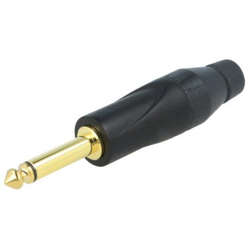 JM2PB-AU; Plug; Jack 6,35mm; male; mono; straight; for cable; soldering; AMPHENOL