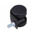 JPN 040 M8X15; Furniture wheel; Ø: 40mm; H: 44mm; torsional,with lever; 40kg; COLSON JPN 040 M8X15; Furniture wheel; Ø: 40mm; H: 44mm; torsional,with lever; 40kg; COLSON