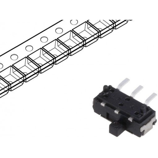 JS102011SAQN; Switch: slide; Pos: 2; SPDT; 0.3A/6VDC; ON-ON; Mounting: THT; C&K