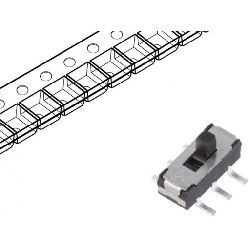 JS202011SCQN; Switch: slide; Pos: 2; DPDT; 0.3A/6VDC; ON-ON; Mounting: SMT; C&K