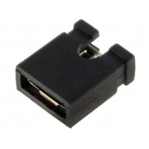 JUMPER-B; Jumper; pin strips; female; open; 2.54mm; 1x2; black; NINIGI JUMPER-B; Jumper; pin strips; female; open; 2.54mm; 1x2; black; NINIGI