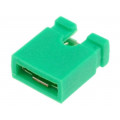 JUMPER-G; Jumper; pin strips; female; open; 2.54mm; 1x2; green; NINIGI JUMPER-G; Jumper; pin strips; female; open; 2.54mm; 1x2; green; NINIGI
