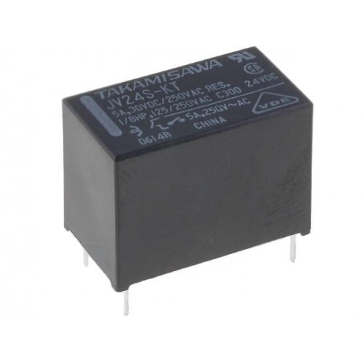 JV-24S-KT; Relay: electromagnetic; SPST-NO; Ucoil: 24VDC; 5A/250VAC; 5A/30VDC; FUJITSU