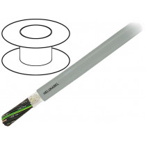15038; Wire: control cable; JZ-HF; 3G1mm2; PVC; grey; stranded; Cu; 1mm2; HELUKABEL