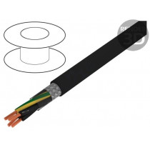 10952; Wire; JZ-500-C; 4G1mm2; tinned copper braid; PVC; black; 300/500V; HELUKABEL